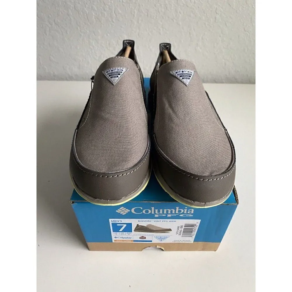 Columbia Men's Sz 7 Bahama PFG Series Water Boat Shoes WIDE Width‎ Slip On Shoes